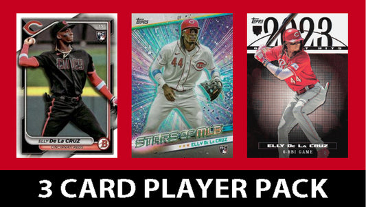 2024 Topps 3 Card Player Pack Elly De La Cruz Bowman Topps Greatest Hits Stars MLB plaque