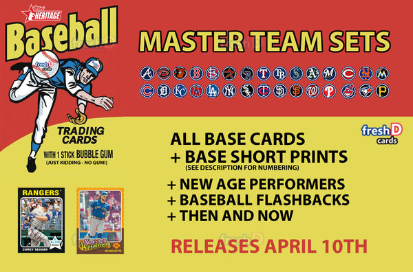 2024 Topps Heritage 1975 Master Team Set Cincinnati Reds Elly De La Cruz Bench plaque