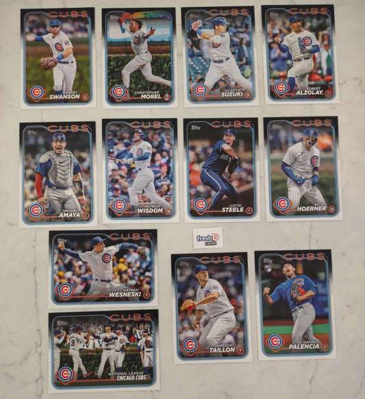 2024 Topps Series 1 Team Set In Hand Chicago Cubs Morel plaque