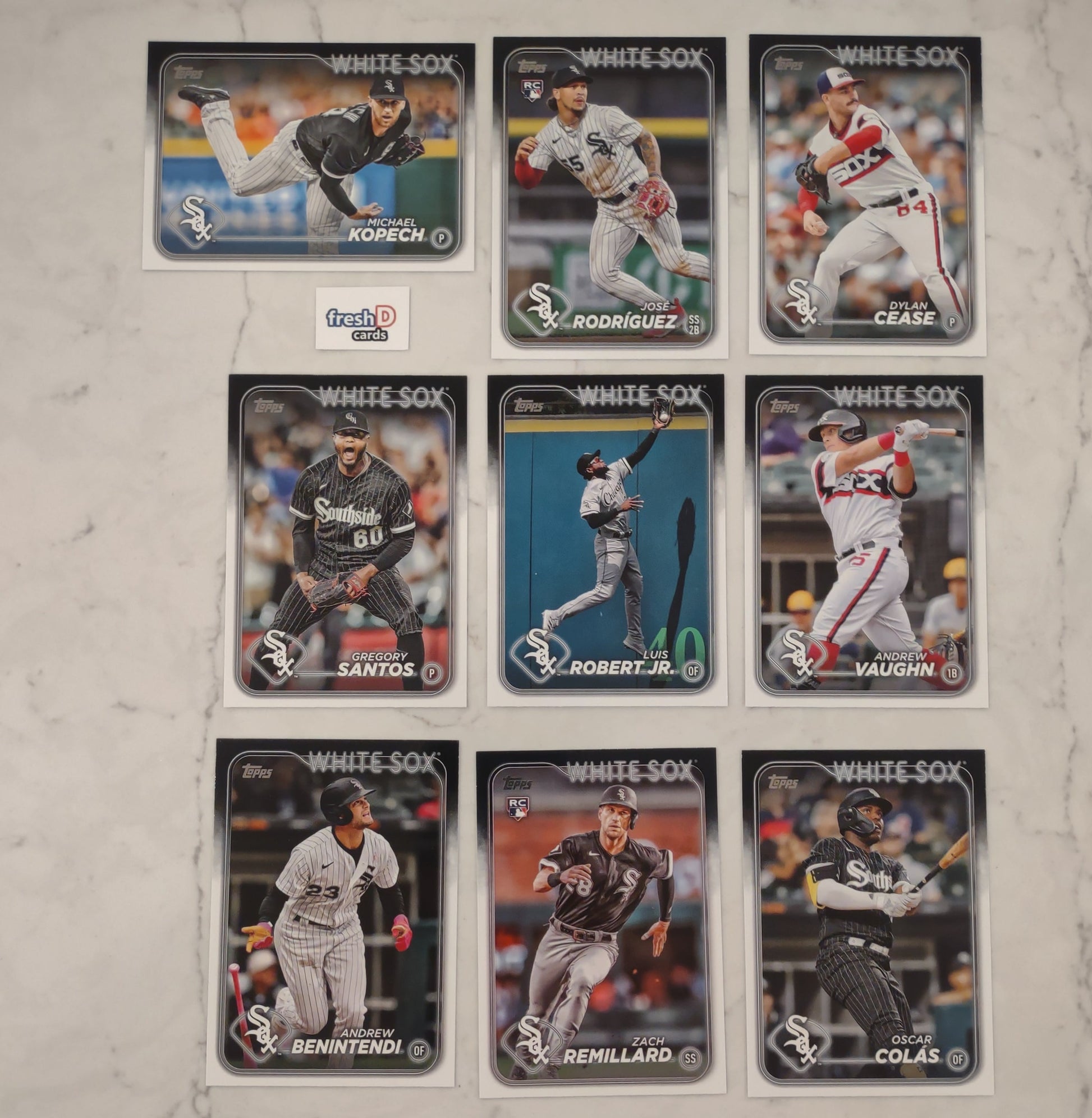 2024 Topps Series 1 Team Set In Hand Chicago White Sox plaque