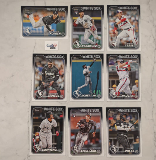 2024 Topps Series 1 Team Set In Hand Chicago White Sox plaque