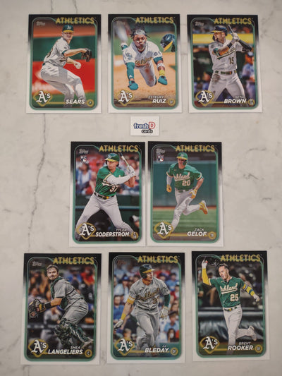 2024 Topps Series 1 Team Set In Hand Oakland A's Zack Gelof Soderstrom RC plaque
