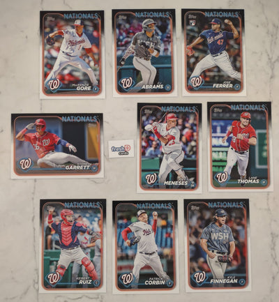 2024 Topps Series 1 Team Set In Hand Washington Nationals plaque