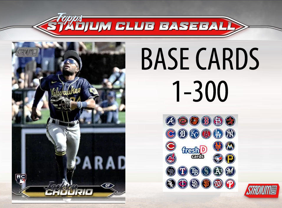 2024 Topps Stadium Club BASE Team Set (7) Toronto Blue Jays Guerrero Springer Bichette plaque