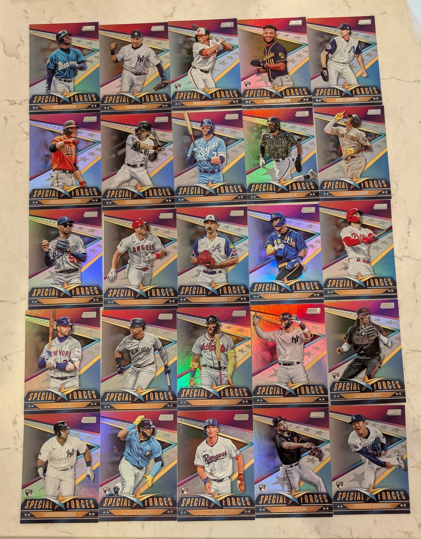 2024 Topps Stadium Club Special Forces Complete Set 25 Jeter Elly Holliday plaque
