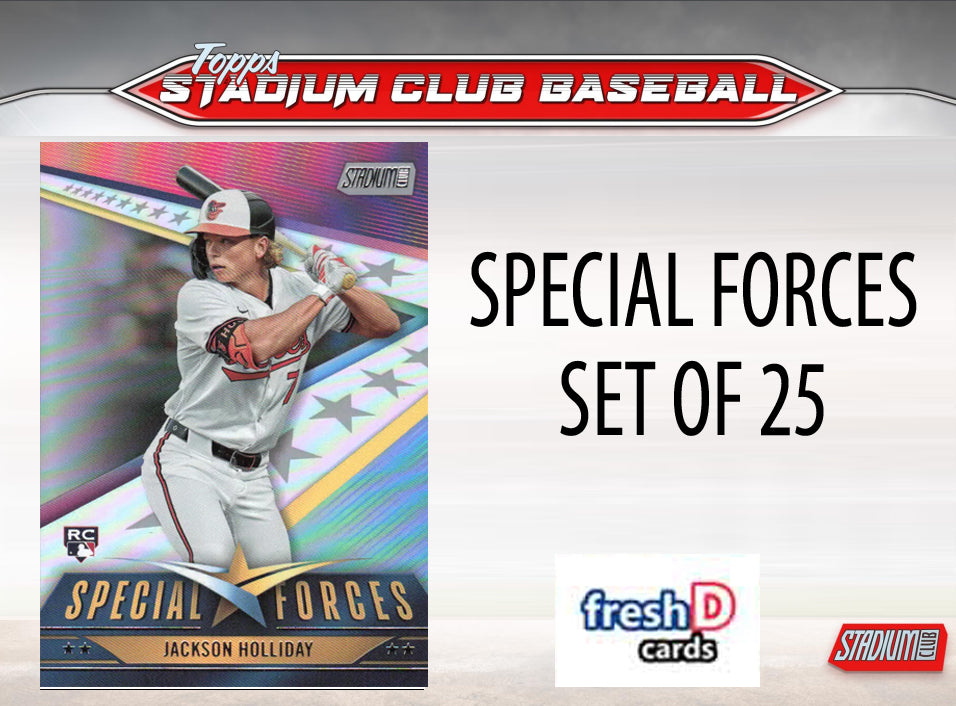 2024 Topps Stadium Club Special Forces Complete Set 25 Jeter Elly Holliday plaque