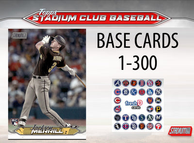 2024 Topps Stadium Club Team Set (10) San Diego Padres 50 Jackson Merril  RC Gwynn plaque