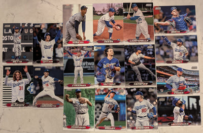 2024 Topps Stadium Club Team Set (17) LA Dodgers Ohtani Freeman Betts koufax plaque