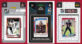 2025 2024 2023 Donruss NFL Factory Sealed Team Set 3 Pack Atlanta Falcons Bijan Robinson Penix