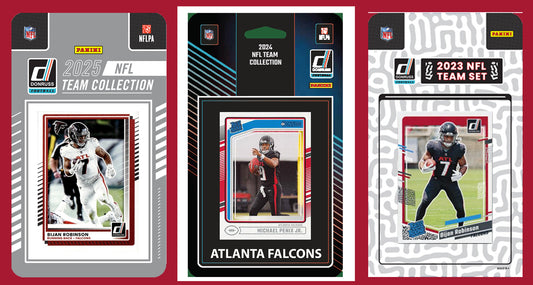 2025 2024 2023 Donruss NFL Factory Sealed Team Set 3 Pack Atlanta Falcons Bijan Robinson Penix