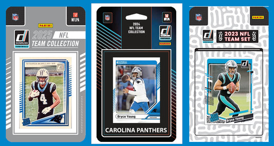 2025 2024 2023 Donruss NFL Factory Sealed Team Set 3 Pack Carolina Panthers Tetairoa McMillan Bryce