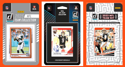 2025 2024 2023 Donruss NFL Factory Sealed Team Set 3 Pack Cincinnati Bengals Joe Burrow