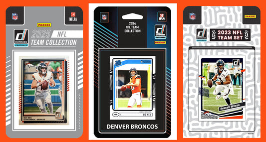2025 2024 2023 Donruss NFL Factory Sealed Team Set 3 Pack Denver Broncos Bo Nix Elway