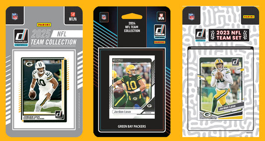 2025 2024 2023 Donruss NFL Factory Sealed Team Set 3 Pack Green Bay Packers Jordan Love