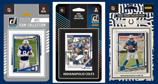 2025 2024 2023 Donruss NFL Factory Sealed Team Set 3 Pack Indianapolis Colts Tyler Warren