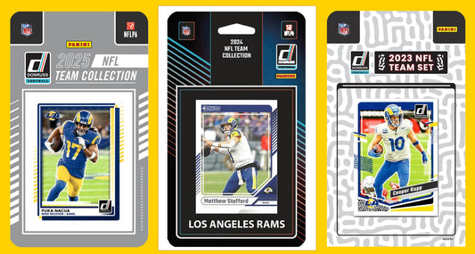 2025 2024 2023 Donruss NFL Factory Sealed Team Set 3 Pack Los Angeles Rams Nacua Stafford