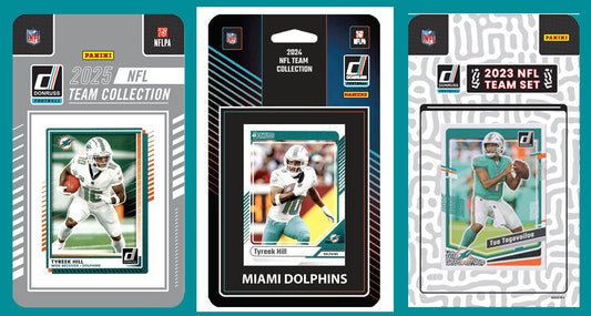 2025 2024 2023 Donruss NFL Factory Sealed Team Set 3 Pack Miami Dolphins Tua Tyreek Hill Marino
