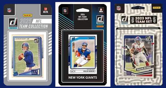 2025 2024 2023 Donruss NFL Factory Sealed Team Set 3 Pack New York Giants Jaxson Dart Nabers