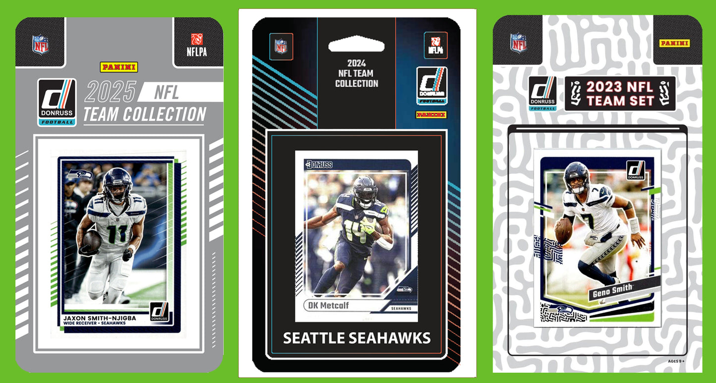 2025 2024 2023 Donruss NFL Factory Sealed Team Set 3 Pack Seattle Seahawks Kupp JSN