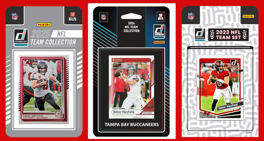 2025 2024 2023 Donruss NFL Factory Sealed Team Set 3 Pack Tampa Bay Buccaneers Mayfield