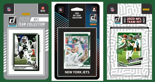 2025 2024 2023 Donruss NFL Factory Sealed Team Set 3 Pack New York Jets - Garrett Wilson hand-collated team set