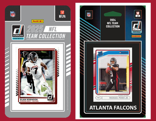 2025 2024 Donruss NFL Factory Sealed Team Set 2 Pack Atlanta Falcons Bijan Robinson Penix