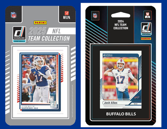 2025 2024 Donruss NFL Factory Sealed Team Set 2 Pack Buffalo Bills Josh Allen James Cook