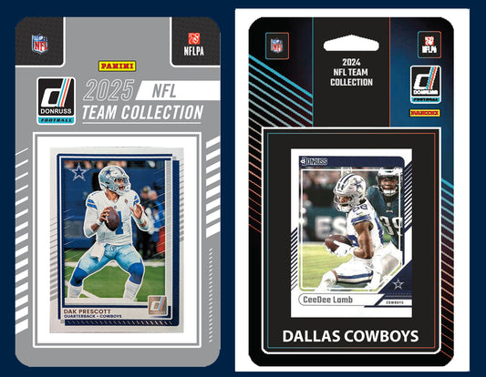 2025 2024 Donruss NFL Factory Sealed Team Set 2 Pack Dallas Cowboys Dak Prescott Lamb