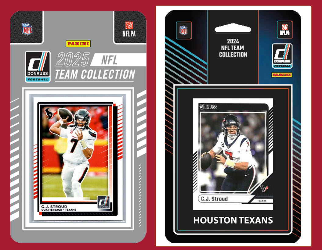 2025 2024 Donruss NFL Factory Sealed Team Set 3 Pack Houston Texans CJ Stroud