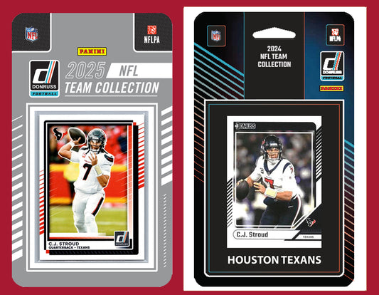 2025 2024 Donruss NFL Factory Sealed Team Set 3 Pack Houston Texans CJ Stroud