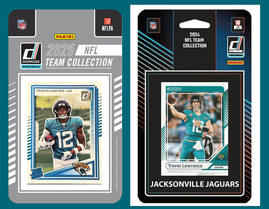 2025 2024 Donruss NFL Factory Sealed Team Set 2 Pack Jacksonville Jaguars Travis Hunter
