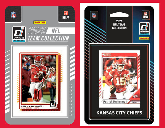 2025 2024 Donruss NFL Factory Sealed Team Set 2 Pack Kansas City Chiefs Mahomes Kelce