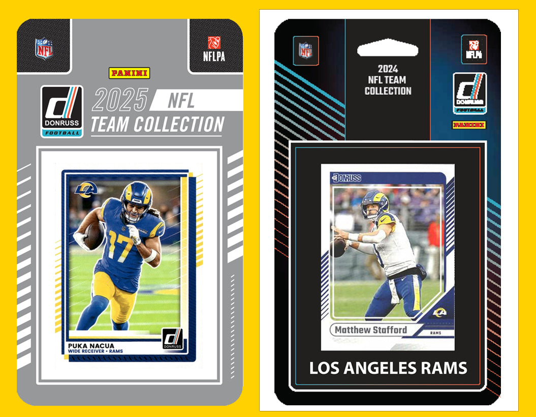 2025 2024 Donruss NFL Factory Sealed Team Set 2 Pack Los Angeles Rams Nacua Stafford