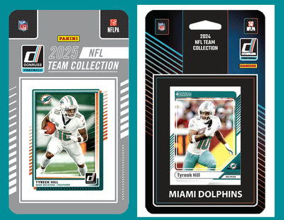 2025 2024 Donruss NFL Factory Sealed Team Set 2 Pack Miami Dolphins Tua Tyreek Hill Marino