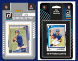 2025 2024 Donruss NFL Factory Sealed Team Set 2 Pack New York Giants Jaxson Dart Nabers RC