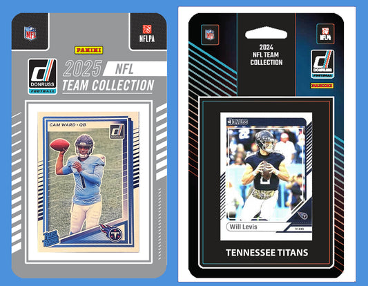 2025 2024 Donruss NFL Factory Sealed Team Set 2 Pack Tennessee Titans Cam Ward RC