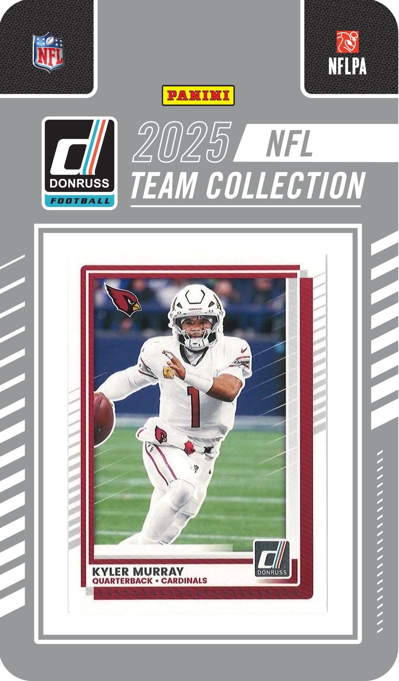 2025 2024 Donruss NFL Factory Sealed Team Set 2 Pack Arizona Cardinals Kyler Murray hand-collated team set