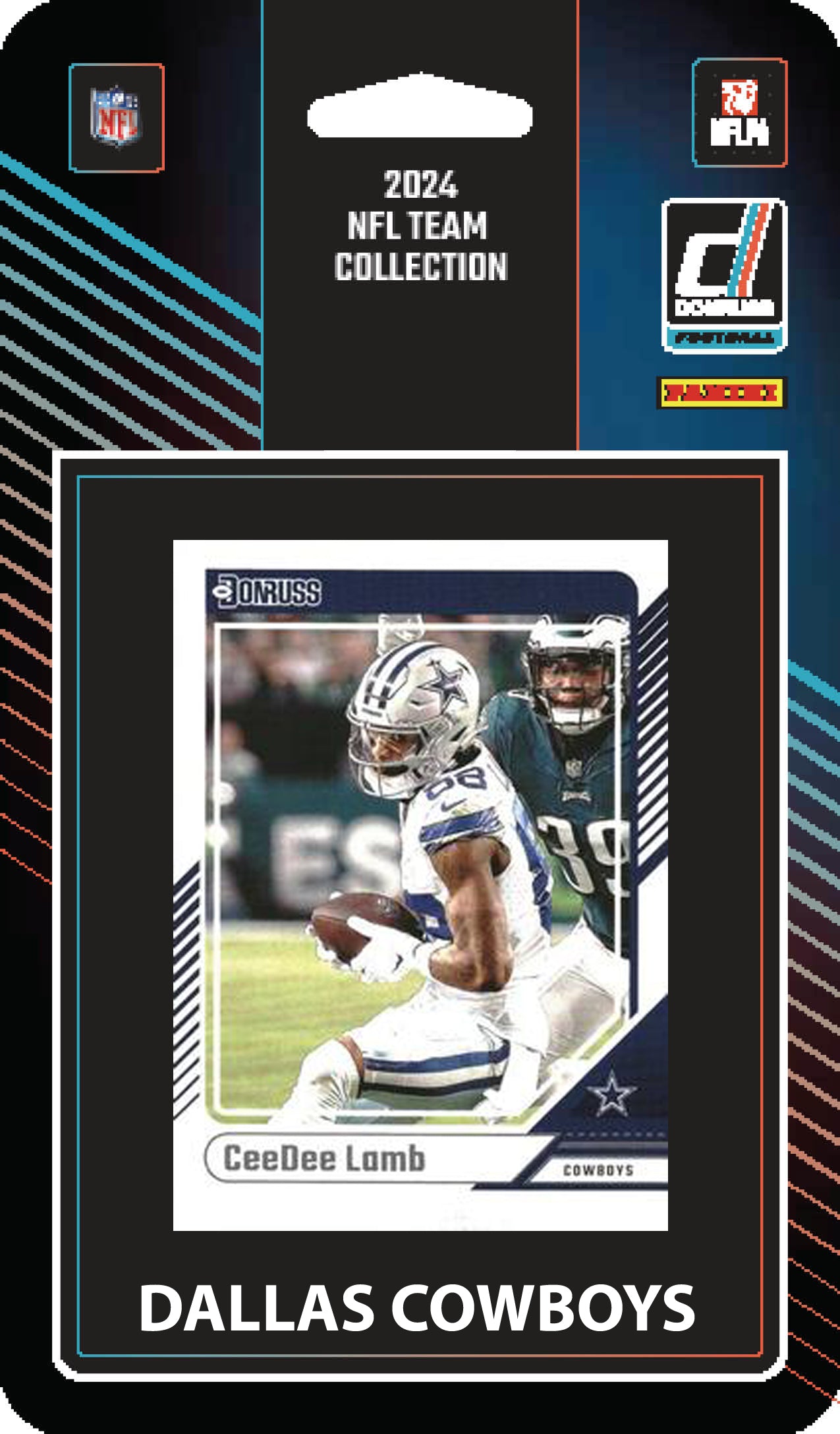 2025 2024 Donruss NFL Factory Sealed Team Set 2 Pack Dallas Cowboys Dak Prescott Lamb hand-collated team set