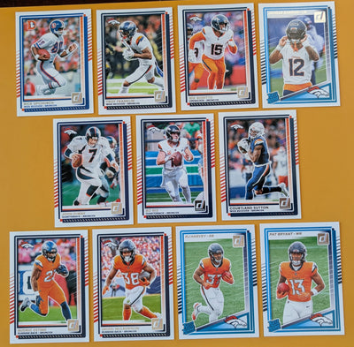 2025 2024 Donruss NFL Factory Sealed Team Set 2 Pack Denver Broncos Bo Nix Elway hand-collated team set