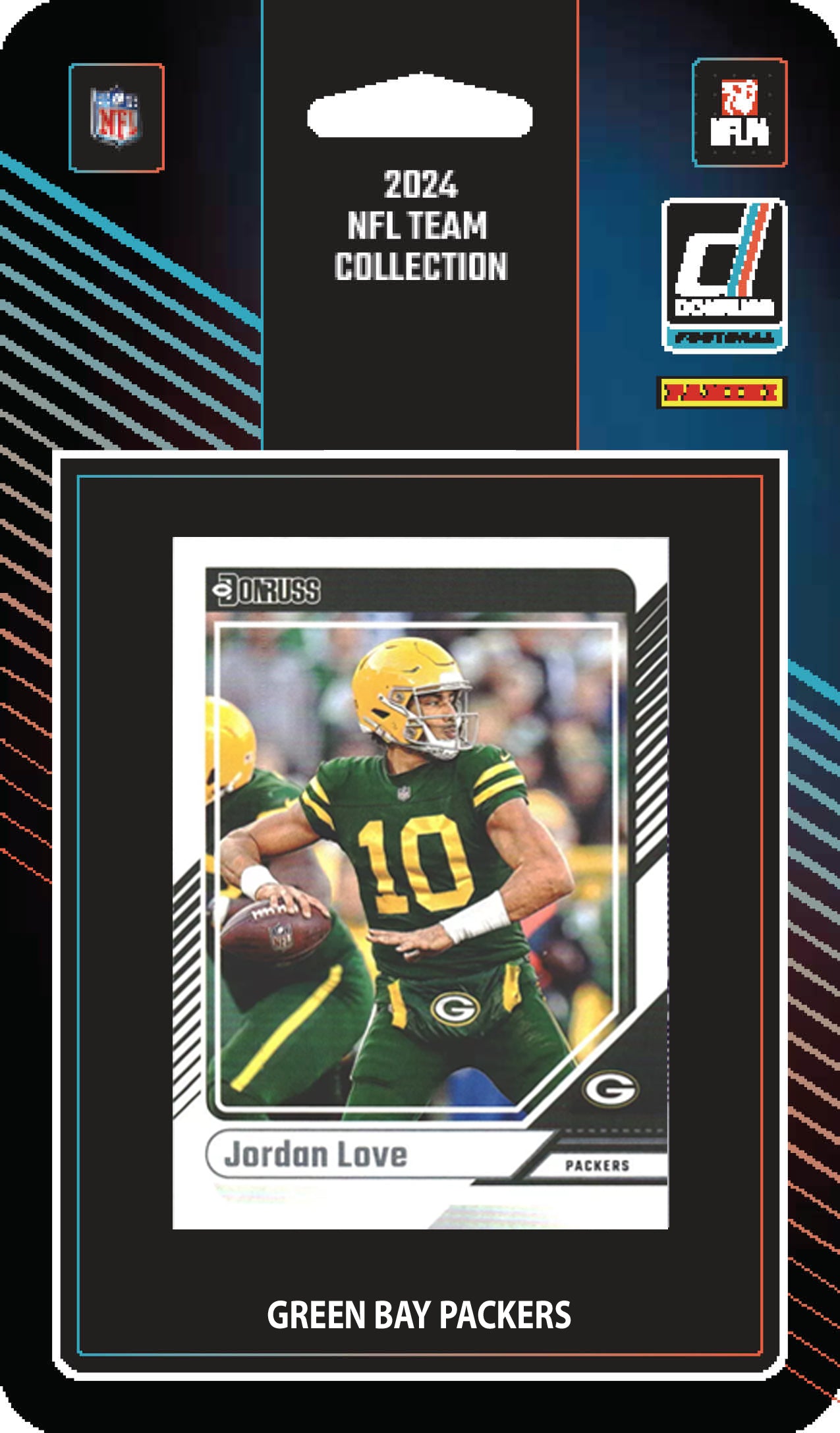 2025 2024 Donruss NFL Factory Sealed Team Set 2 Pack Green Bay Packers Jordan Love hand-collated team set