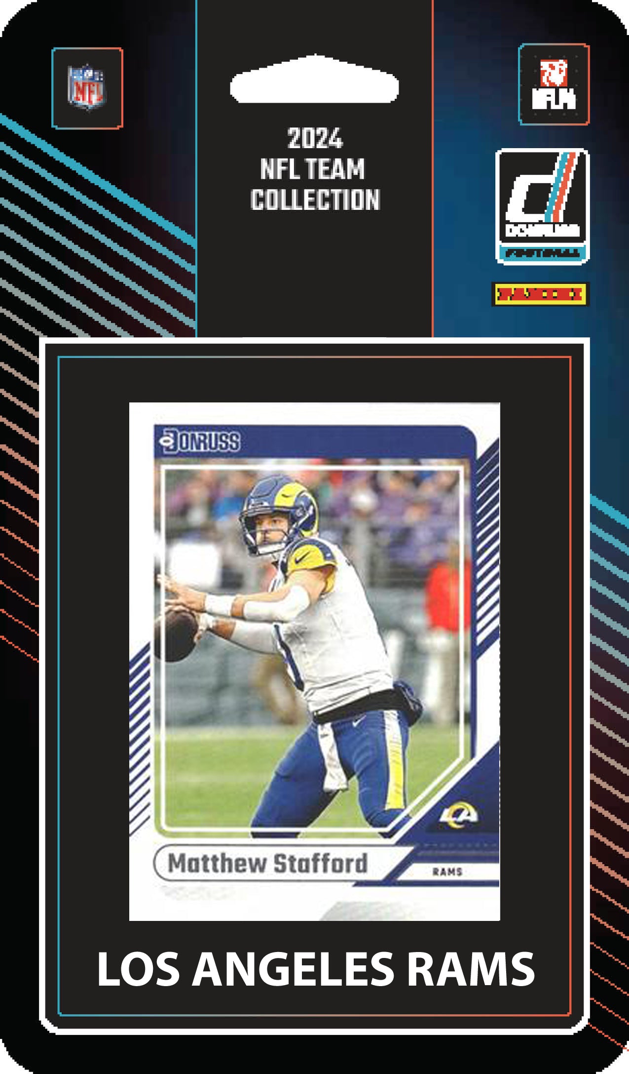 2025 2024 Donruss NFL Factory Sealed Team Set 2 Pack Los Angeles Rams Nacua Stafford hand-collated team set