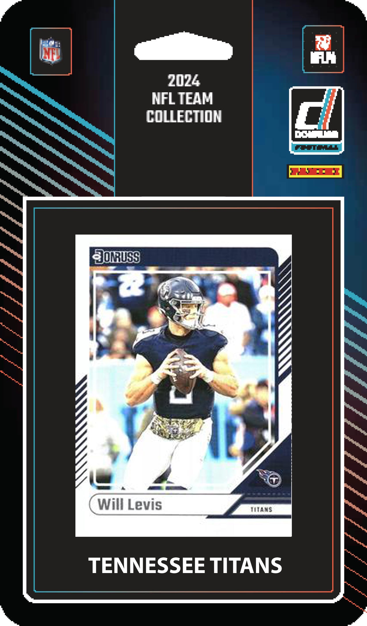 2025 2024 Donruss NFL Factory Sealed Team Set 2 Pack Tennessee Titans Cam Ward RC hand-collated team set