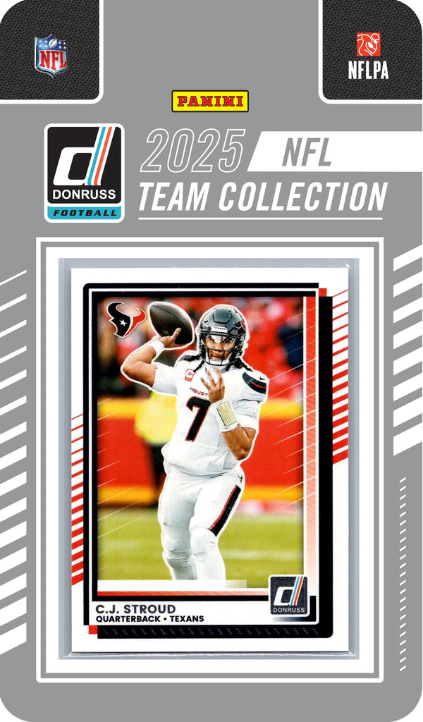 2025 2024 Donruss NFL Factory Sealed Team Set 3 Pack Houston Texans CJ Stroud hand-collated team set