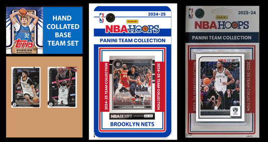 2025-26 2026 Topps Brooklyn Nets NBA Team Set + 2024 2023 Panini Hoops Cam Johnson plaque