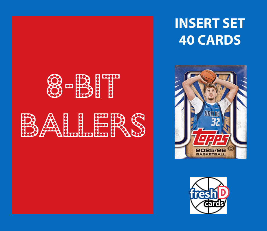 2025-26 Topps NBA Complete Set 40 Cards 8 Bit Ballers Cooper Flagg RC Lebron Lamelo hand-collated team set