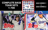 2025 Topps Series 1 + Series 2 Baseball Team Set 18 Cards Chicago White Sox Brooks Baldwin RC Thorpe