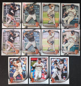 2025 BOWMAN Chrome + Paper Prospects Team Set BCP San Francisco Giants Adames Jhonny Level