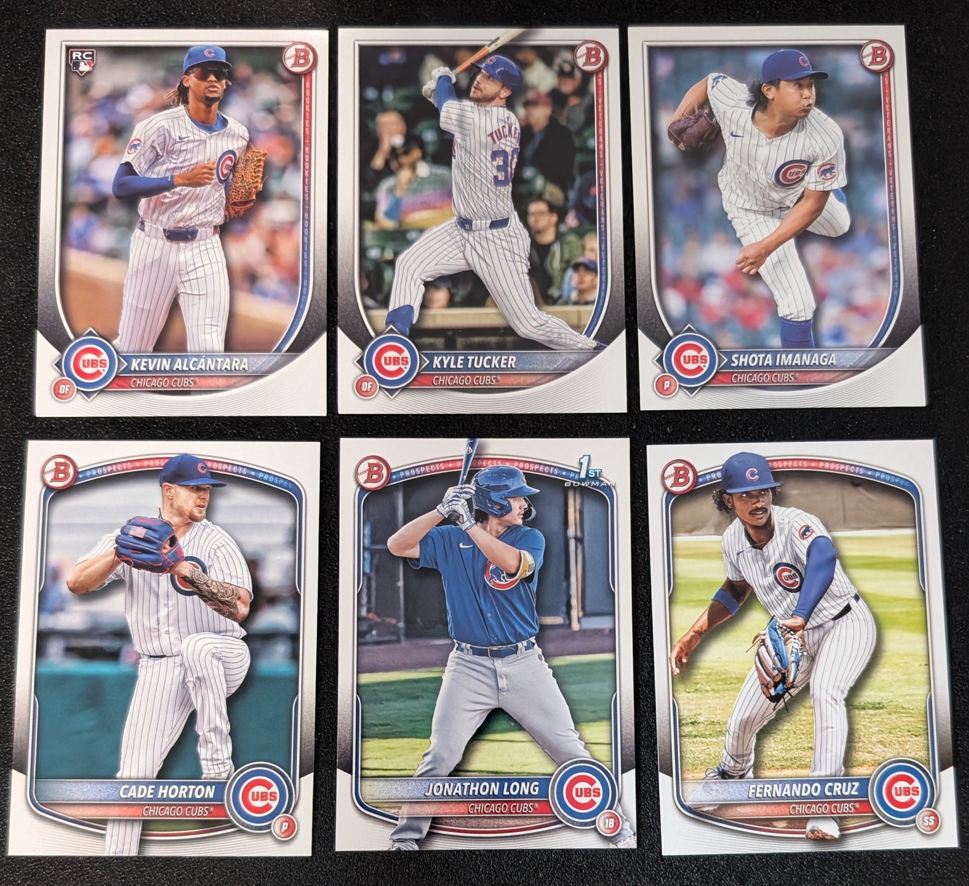 2025 BOWMAN Paper Prospects Team Set BP Chicago Cubs Kyle Tucker Alcantara Cade Horton plaque