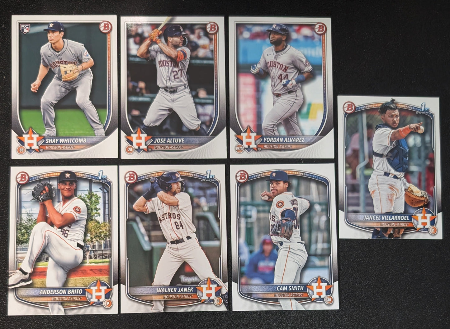 2025 BOWMAN Paper Prospects Team Set BP Houston Astros Cam Smith Walker Janek plaque