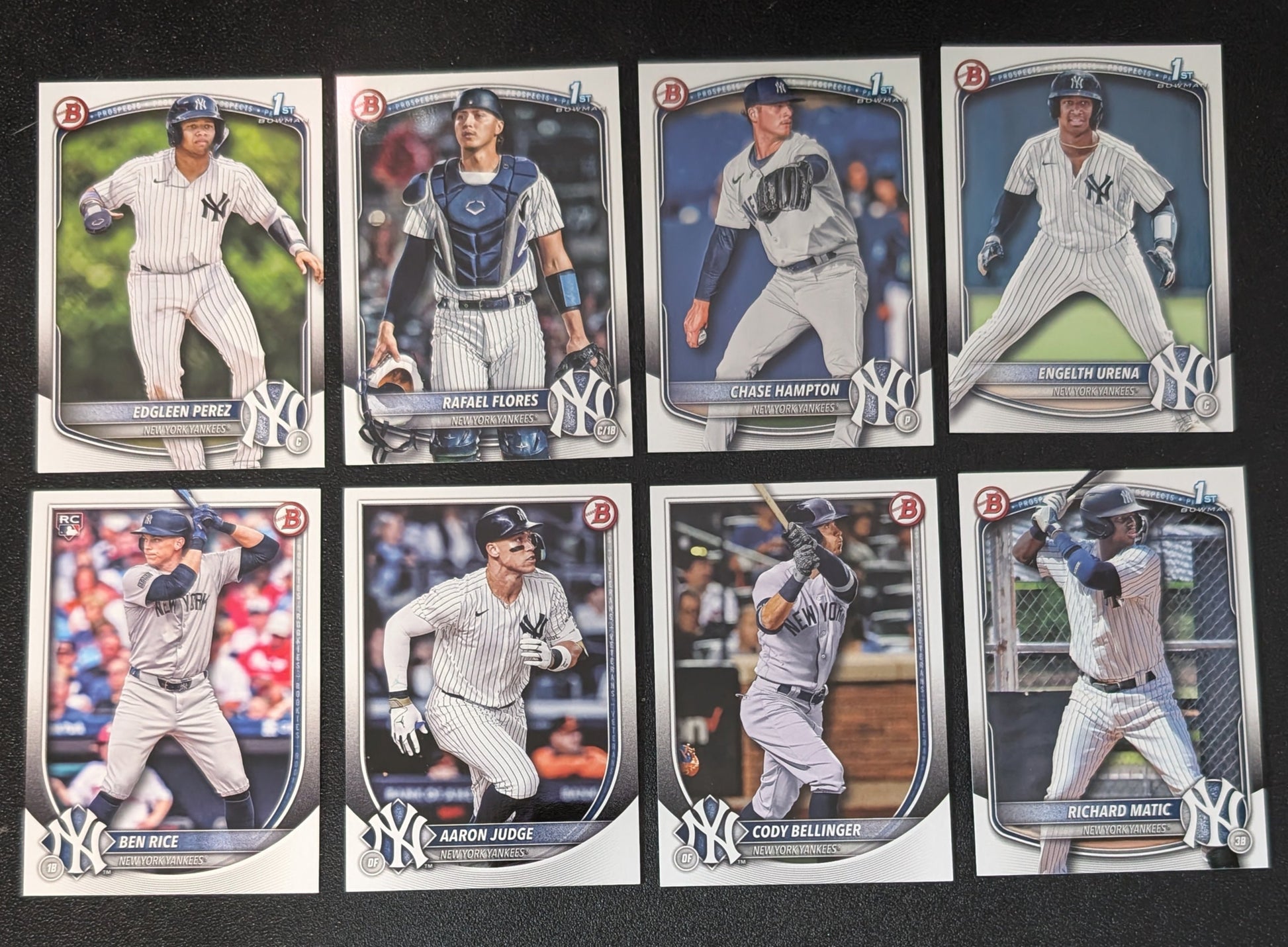 2025 BOWMAN Paper Prospects Team Set BP New York Yankees Ben Rice Judge Urena Flores plaque
